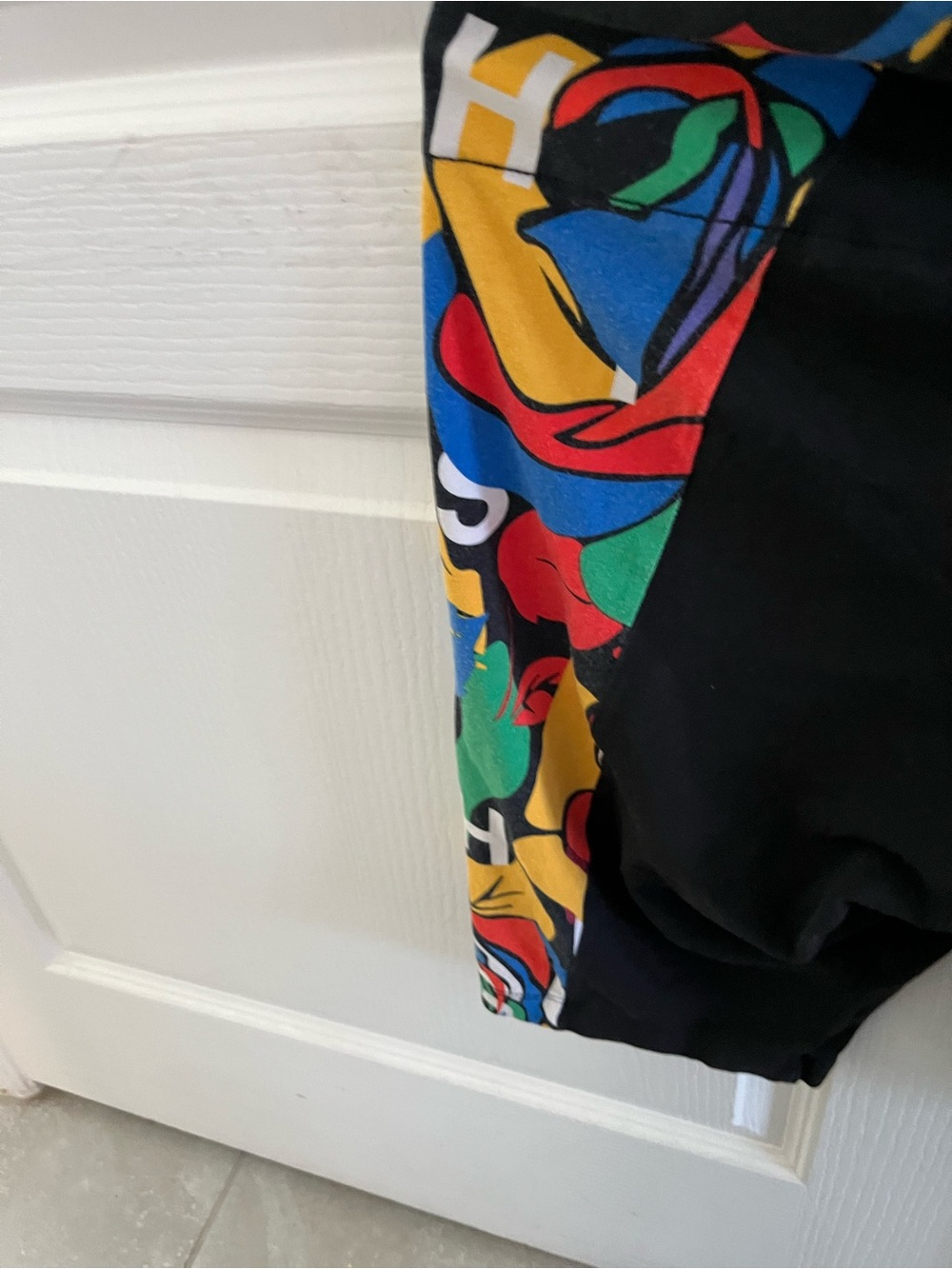 adidas Originals Black Bike Shorts with Multicolor Side Panel